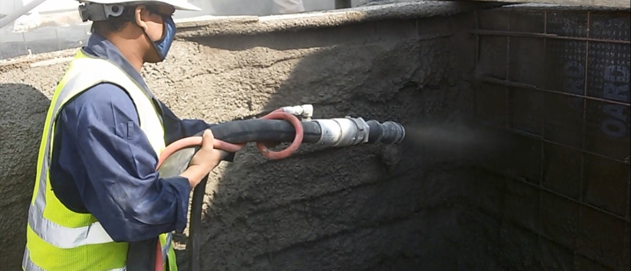 Gunite Material Spraying Dubai